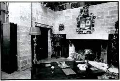 The set for Lavalliere's study